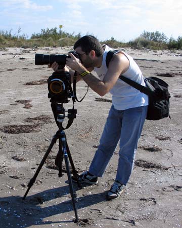 Jvan photographer with cameras at the seaside - JBLArts photography