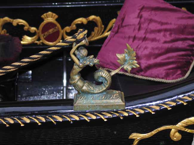 Gondola details: mermaid - Gondolas in Venice, JBLArts photography