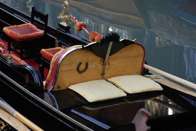 Gondola details: lucky gondolier - Gondolas in Venice, JBLArts photography