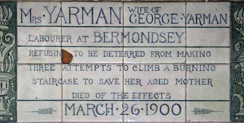 Mrs.Yarman's tile - Postmans Park, London, JBLArts photography