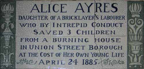 Alice's tile - Postmans Park, London, JBLArts photography