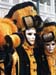 Black and orange masks - Masks at the Venice Carnival, JBLArts photography