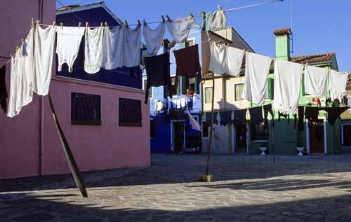 The seamen laundry stands on the oars - Burano in Venice, JBLArts photography